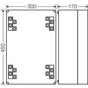 Hensel - Dose, Gehäuse für Montage auf der Wand/Decke Kabelabzweigkasten K 7004 16-70qmm 3ph. 4p