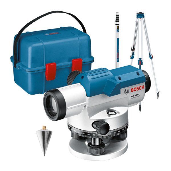 Bosch - Messlaser Optisches Nivelliergerät 0601068002 GOL 26 D Baustativ