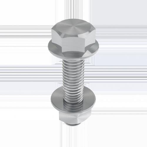Unex - Maschinenschraube/Bolzen Schraube DIN 6921 66849-A4 mit Muttern M8x35 − 100 Stück by Unex
