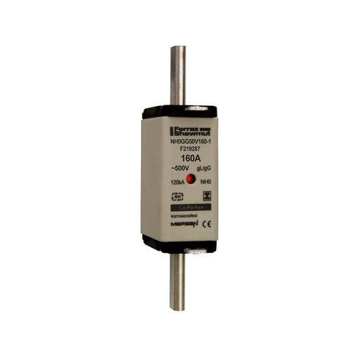 Mersen - Messersicherung NH-Sicherungseinsatz SG NH0GG50V160-1 Gr.0 gG 160A/500V KM − 3 Stück