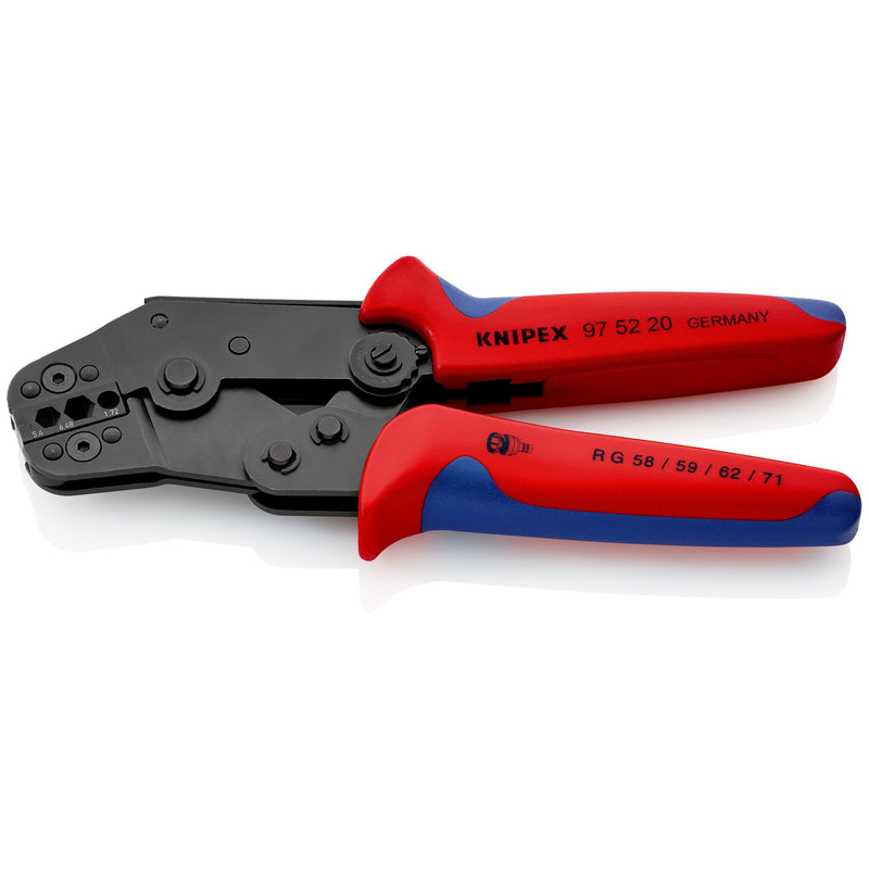 Knipex - Presswerkzeug Kabelschuhe/Verbinder, Aderendhülsen, Schirmanschluss Crimpzange 97 52 20 195mm