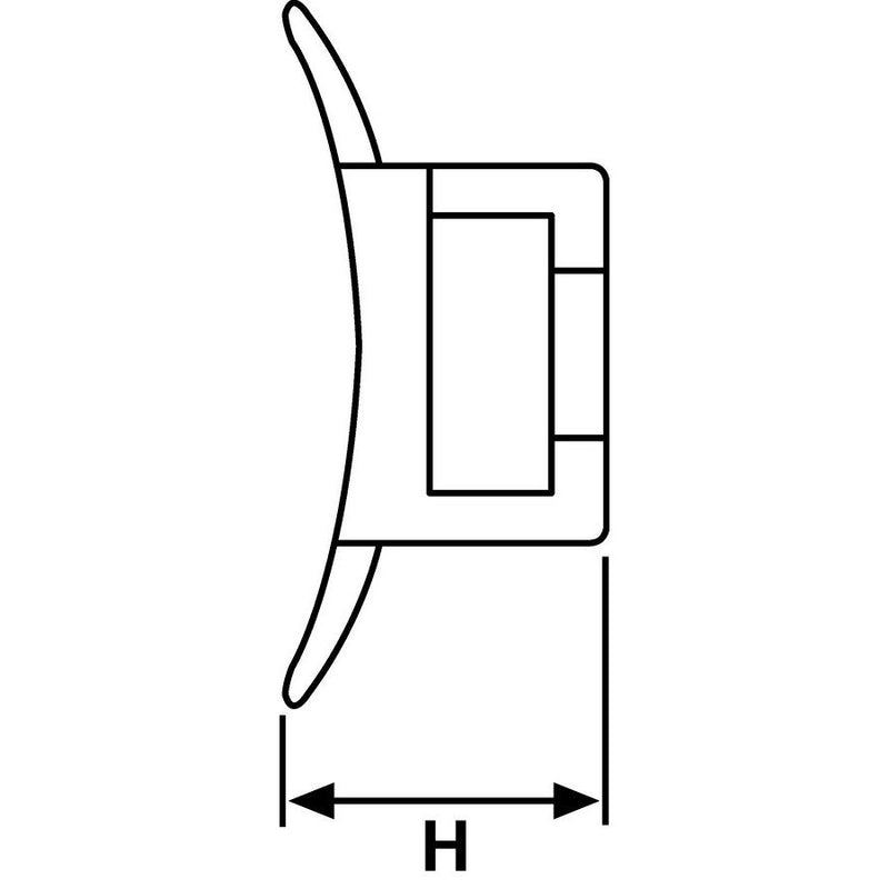 HellermannTyton - Befestigungssockel und -element für Kabelbinder Befestigungssockel LKC-N66-NA − 100 Stück