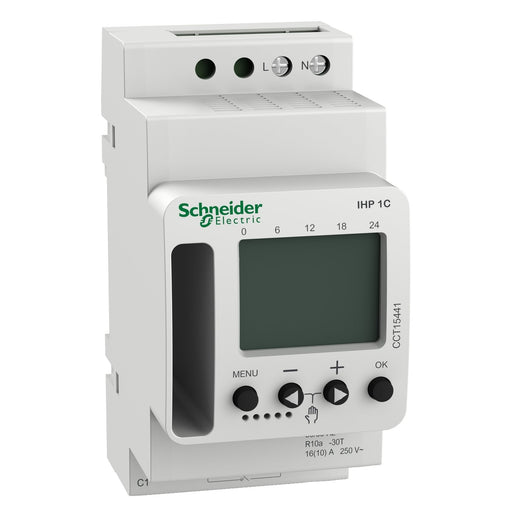 Schneider Electric - Verteilerschaltuhr digital Schaltuhr CCT15441 IHP, 1-Kanal