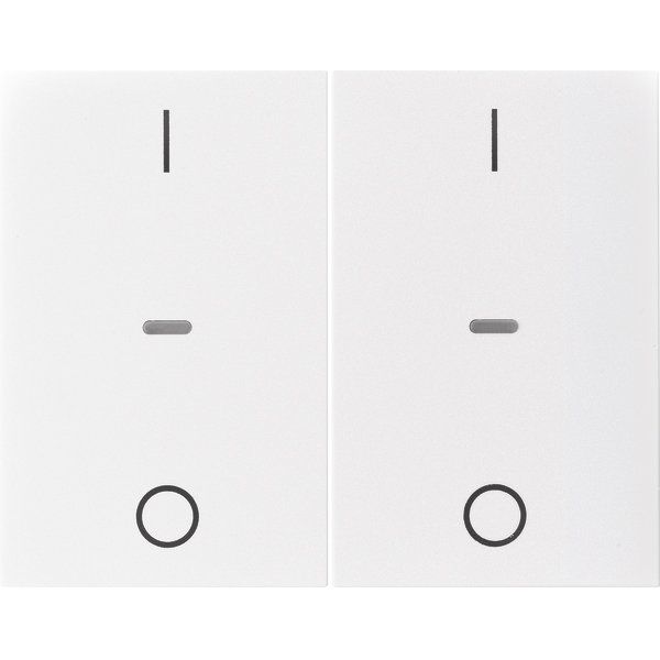 Berker - Abdeckung/Bedienelement für Installationsschalterprogramme Abdeckung Tastsensor-Modul 80962379 2-fach polarweiß