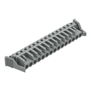 WAGO - Leiterplattensteckverbinder THT-Federleiste abgewink. 232-245/039-000 Rastermaß 5mm,grau − 25 Stück