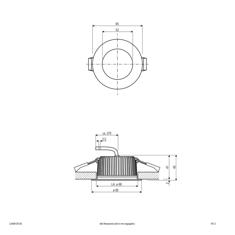 EVN Lichttechnik - Downlight/Strahler/Flutlicht LED-Spot 24V IP54 L5408130125 2700-6500K chr-sat