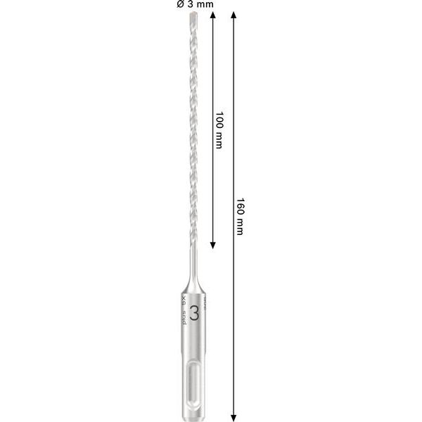 Bosch - Bohrer PRO SDS plus-5X 2608707227 Hammerbohrer 3 x 100