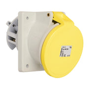 Walther Werke - CEE-Anbausteckdose (IEC 60309) Anbaudose schräg 63A 560304 3P 110V 4h IP44