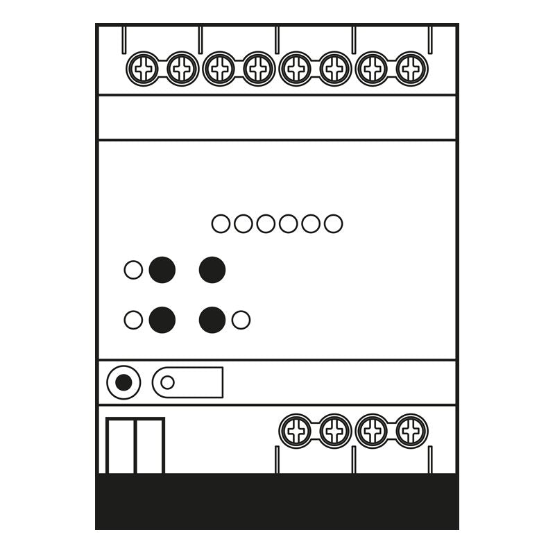 Jung - Bussystem-Jalousieaktor KNX-Jalousieaktor 23006 1S R 3-fach