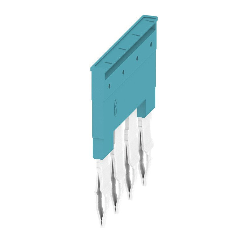 Weidmüller - Querverbinder/Brücker für Reihenklemme Querverbinder ZQV 6N/4 BL gesteckt − 60 Stück