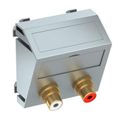 OBO Bettermann - Einsatz/Abdeckung für Kommunikationstechnik Multimediaträger MTS-2R F AL1 45x45mm alu lackiert