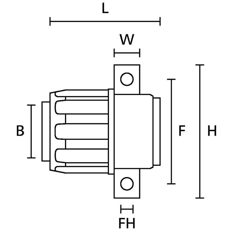 HellermannTyton - Kunststoff-Schutzschlauch-Verschraubung Wellschlauchhalter FG21-UH − 10 Stück