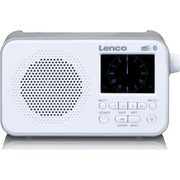 LENCO - Radio DAB+ Taschenradio PDR-036WH portable,Akku,BT