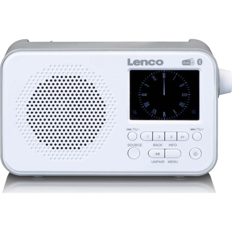 LENCO - Radio DAB+ Taschenradio PDR-036WH portable,Akku,BT