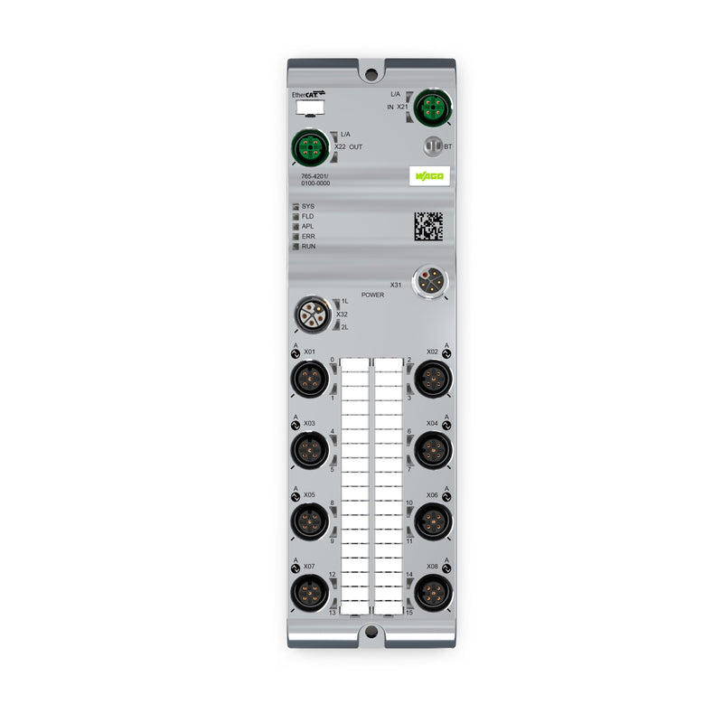 WAGO - Feldbus, Dez. Peripherie - Funktions-/Technologie-Modul Anschlussblock 765-4201/100-000 8-Port-IO, EtherCAT