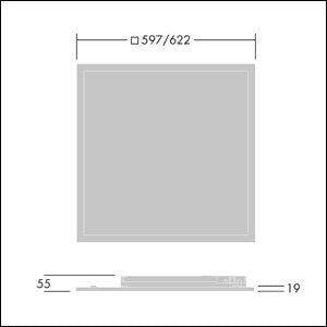 Thorn - Decken - /Wandleuchte LED - Panel M625 OMEGA PRO2 #92915419 4000K