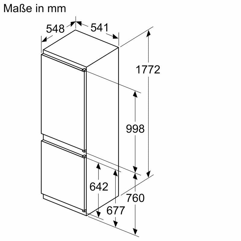 Bosch - Kühl-/Gefrierkombination EB-Kühl/Gefrierkombi KIN86VSE0 Serie4