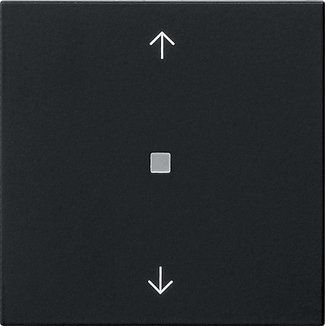 Gira - Abdeckung/Bedienelement für Installationsschalterprogramme Wippe 1-fach 5388005 Schwarz