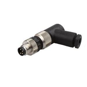 Ipf Electronic - Rundsteckverbinder, feldkonfektionierbar (Industriesteckverbinder) Kabelstecker, abgewinkelt, VK003177 Selbstkonfektionierb