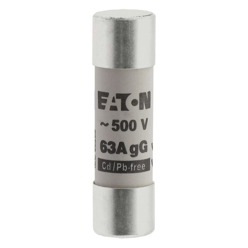 Eaton - Zylindrische Sicherung Sicherungseinsatz Nieders. 63A 500V 1#C14G63 63A AC 500V 80kA − 10 Stück