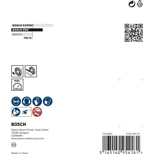 Bosch - Rotierende Drahtbürste PRO Metal clean X-Lock 2608620732 Scheibenbürste 115 x