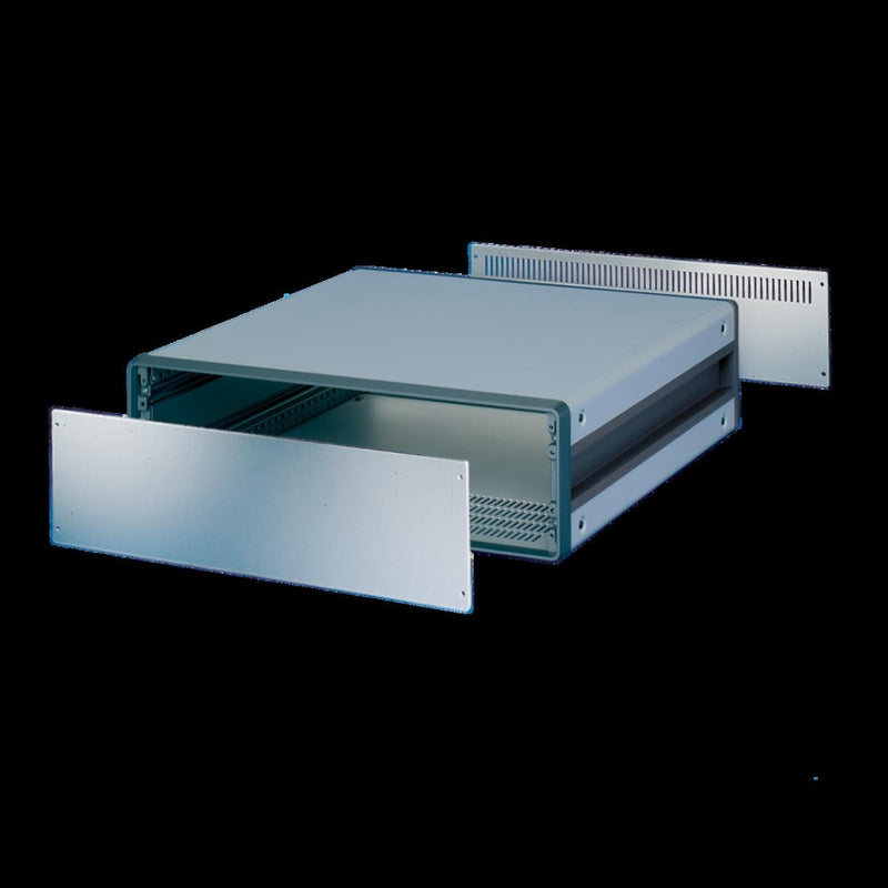 Schroff - Frontplatte für Baugruppe mit Rastermaß 482,6 mm (19 Zoll) Rückwand 30823015 2HE − 4 Stück