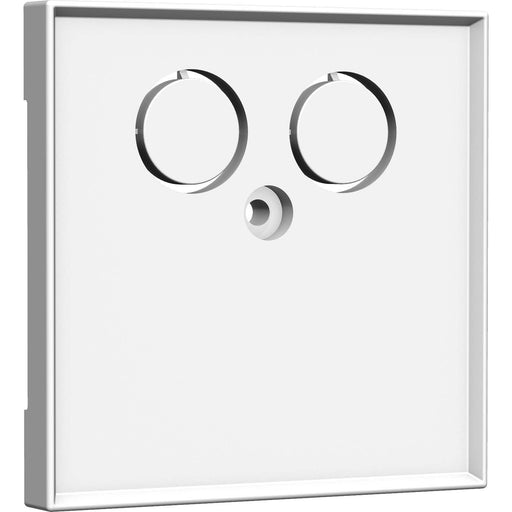Homeway - Multi-Einsatz/Abdeckung für Daten- und Kommunikations-Anschlusstechnik Zentralplatte TV HW-ZTVVWG55V1 55x55mm vw