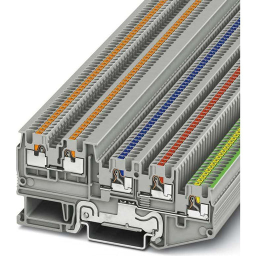 Phoenix Contact - Initiator/Aktor-Reihenklemme Inst.schutzleiterklemme PTIO 1,5/S/4-PE 0,14-1,5qmm, grau