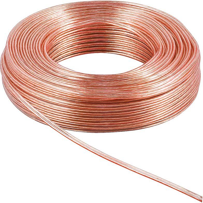 Goobay - Lautsprecherleitung Lautsprecherkabel 10m 15126 LSP 2x1,5qmm,transp