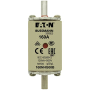 Eaton - Messersicherung Sicherungseinsatz Nieders. NH FUSE 16#160NHG00B 160A AC 500V 120kA − 3 Stück