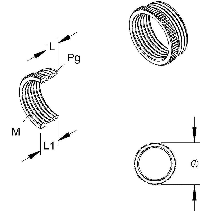 HKL - Erweiterungs-/Reduzierring Adapter 46P21M20