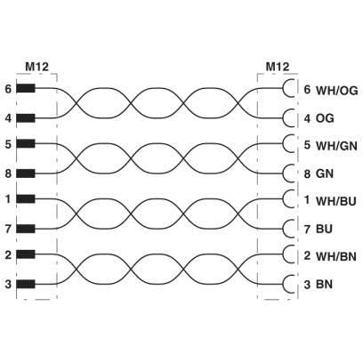 Phoenix Contact - Konfektioniertes Sensor-Aktor-Kabel Netzwerkkabel NBC-MS/ 1,0-#1407463