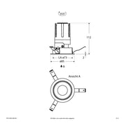 EVN Lichttechnik - Downlight/Strahler/Flutlicht LED-Einbauleuchte modular F01R14SM1340L55D Konfigurationstype
