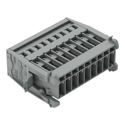 WAGO - Ein- und mehrpolige Klemmenleiste 1-Leiter-Stiftleiste 769-609/005-000 CAGECLAMP,4mm²,gr − 20 Stück