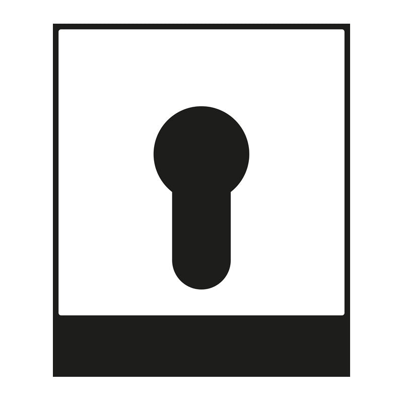 Jung - Abdeckung/Bedienelement für Installationsschalterprogramme Abdeckung aws A 525 PL WW für Schlüsselschalt