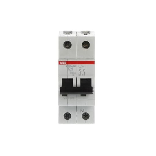 ABB Stotz S&J - Leitungsschutzschalter Sicherungsautomat S201M-C16NA 10kA 16A C 1p+N (2p)
