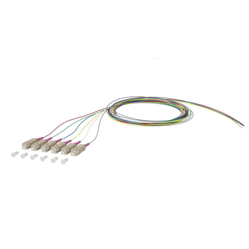 Metz Connect - LWL-Pigtail OpDAT Pigtail SC-PC 150N1CO0020E6 OM4 6 Farben − 6 Stück