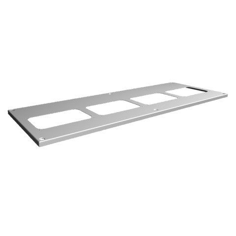 Rittal - Dach-/Bodenelement (Gehäuse/Schaltschrank) Dachblech SV 9681.514 BT: 1100x400mm