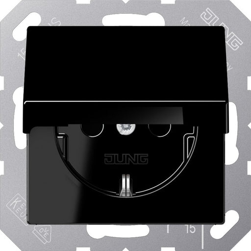 Jung - Steckdose SCHUKO Steckdose A 1520 NBFKL SW 16 A 250 V, schwarz
