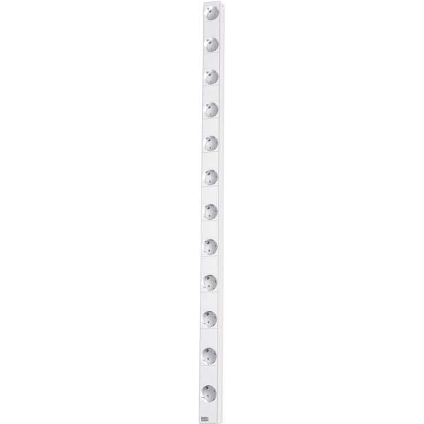 Bachmann - Power distribution unit (PDU) Steckdosenleiste 12f.alu 333.414 1HE 12xSchutz.1072mm