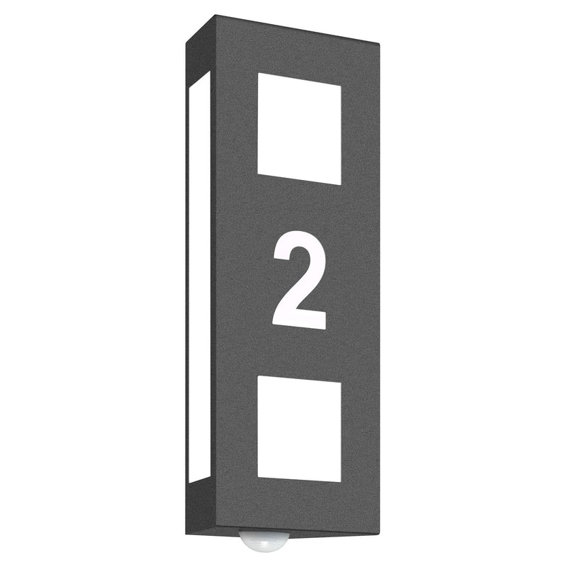 CMD Creativ - Straßen- und Platzleuchte Wandaußenleuchte 22/HN/BM E27, anthrazit