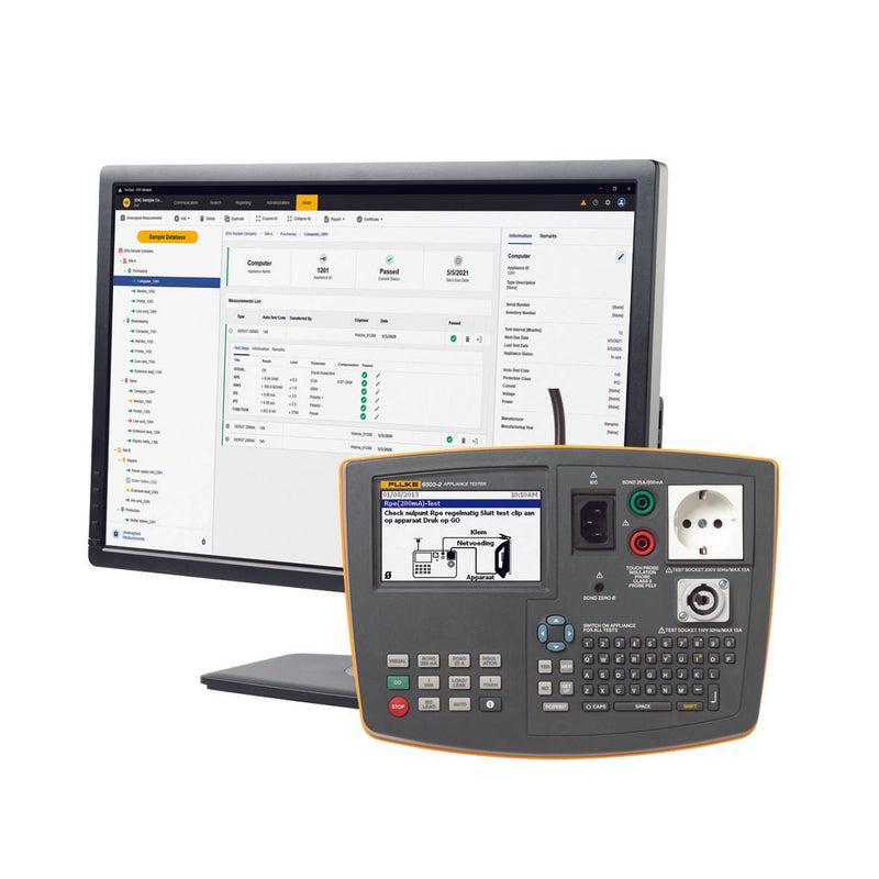 Fluke - Prüfgerät für ortsveränderliche Geräte Gerätetester-Kit 6500-2 DE KIT 2 inkl.TruTestSoftware
