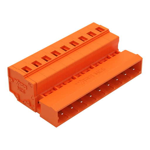 WAGO - Kabelsteckverbinder für Leiterplattensteckverbinder 1-Leiter-Stiftleiste 231-639 CAGECLAMP,2,5mm²,or − 50 Stück
