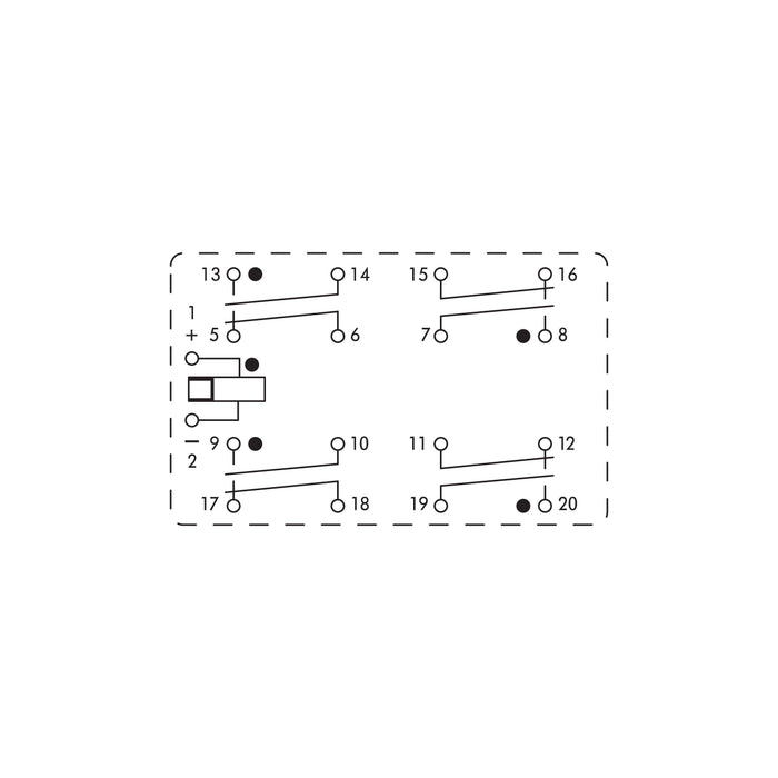 WAGO GmbH &amp; Co. KG - Schaltrelais Schaltrelais 288-414 4S,4Ö,24VAC − 1 Stück
