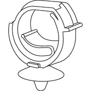 HellermannTyton - Befestigungsklammer Halteclip 151-02881(900) 34x10 mm − 900 Stück