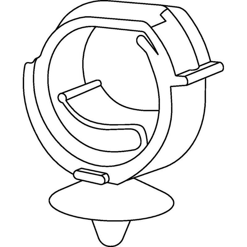 HellermannTyton - Befestigungsklammer Halteclip 151-02881(900) 34x10 mm − 900 Stück