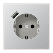 Jung - Steckdose SCHUKO Steckdose 16 A 250V AL 1520-18 A m. Berührungsschutz