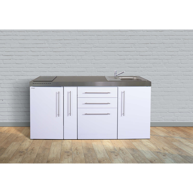 Stengel - Mini-Küche Miniküche Premiumline MP180AGKFliBre2Sn weiß