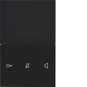 Elcom - Innenstation für Türkommunikation Video-Innenstation Komfort REA665Y AP 2Draht sw/glänz