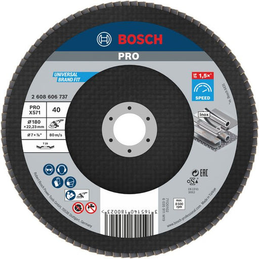 Bosch - Trenn-/Schleifscheibe PRO X571 2608606737 Fächerschleifscheibe